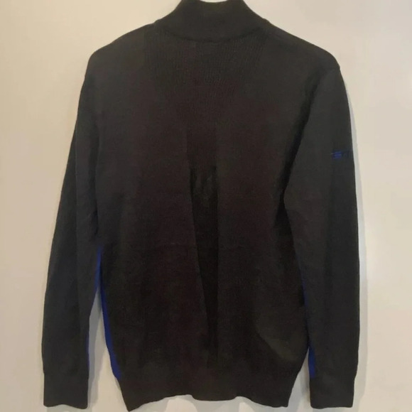 Nike Golf Merino Wool 1/4 Zip Charcoal Gray Blue Sweater Men’s Size Medium (901) - Picture 2 of 4